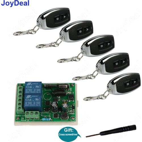 433 Mhz Universal Wireless RF Remote Control Switch AC 110V 220V 2CH Relay Receiver And Transmitter For Light Garage Door Opener