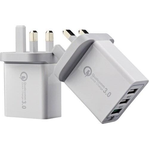 Quevinal Top Quality Eu US UK QC 3.0 Quick Charge Fast adaptive charging wall charger 30w power adapter for iphone for android
