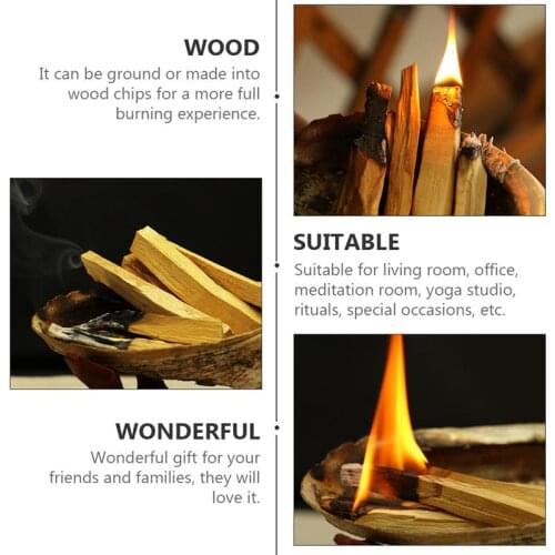 1/6Pc Palo Santo Natural Incense Sticks Wooden Smudging Stick Air Purification And Indoor Aromatherapy (Random Type)