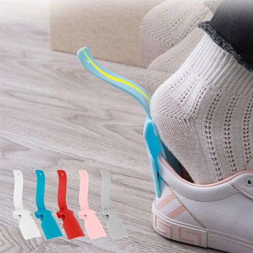 2pcs Lazy Unisex Wear Shoe Horn Helper Shoehorn Shoe Easy on and off Shoe Sturdy Slip Aid