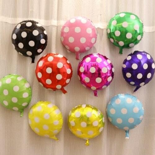 20 Pcs Ballons Aluminum Foil Cute Colorful Round Thicken Childrens Day Christmas Halloween Party 18 inch Ballon