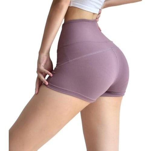 2021 Summer Women Shorts Workout Sports Seamless High Elasticity Quick Dry Skinny Hip Lift Waist Tight Fitness Gym Shorts