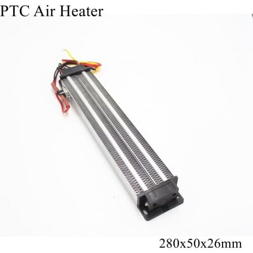 280x50x26mm 220V 1500W PTC Heater Ceramic Thermistor Air Heating Mini Outdoor Heaters Induction Aquarium Water Car Film Plate
