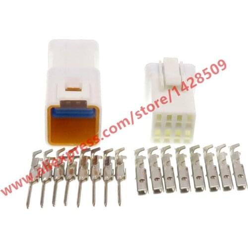 5 Sets 8 Pin Waterproof Connector Cable Socket For Rearview Mirror Heating Plug 08R-JWPF-VSLE 08T-JWPF-VSLE