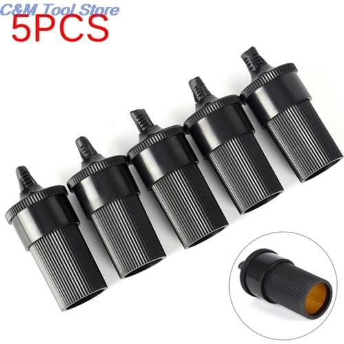 5 Pcs 12V 24V DIY Extension Female Cigarette Lighter Cord Inline Socket Connector Conversion Plug Car Accessory
