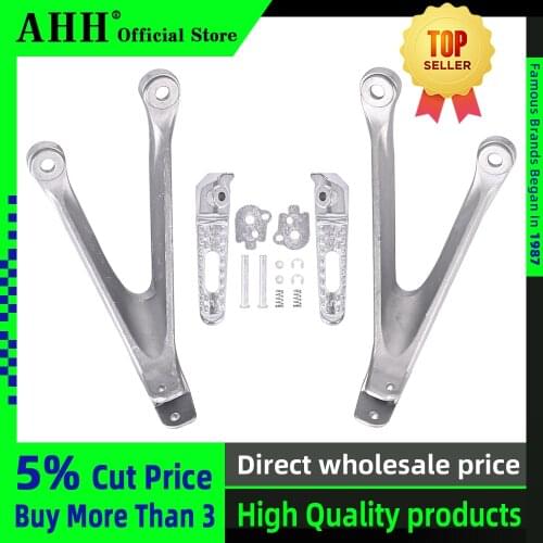 AHH Motorcycle Aluminium Rear Footrests Bracket Kit Foot Pegs Rests Assembly For HONDA CBR1000 RR 08-10 CBR1000RR 2008 2009 2010