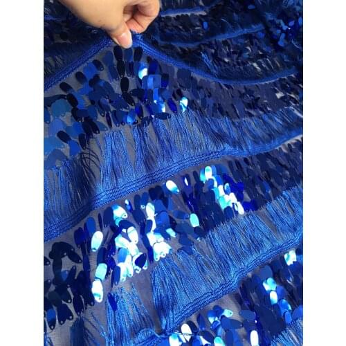 African lace fabricJRB-81002 high quality african tulle lace fabric 5yards Sequins embroidered tulle lace fabric