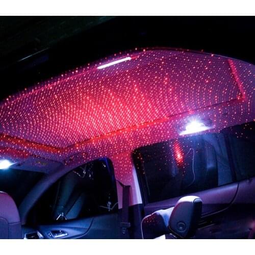 Car USB flash Breathing Sound DJ Music Voice Remote Control Strobe Laser Projector Light Accessories