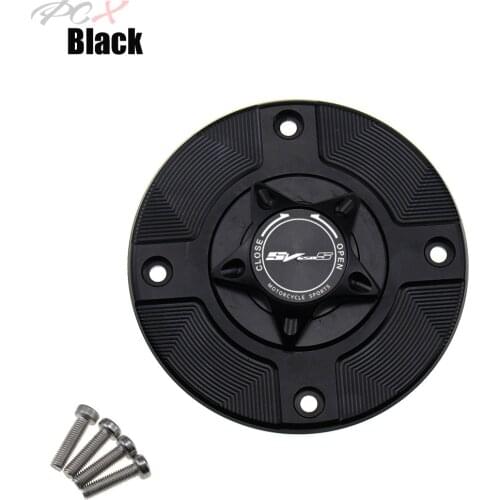 Motorcycle Fuel Gas Cap Petrol Tank Cover CNC Quick Release Cover for SV650S SV 650 S 1999-2002 CNC Quick Release Cover