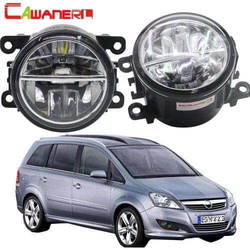 Cawanerl For Opel Zafira B MPV A05 2005-2011 Car Styling LED Fog Light Bulb 4000LM/Set White 6000K Daytime Running Lamp DRL 12V
