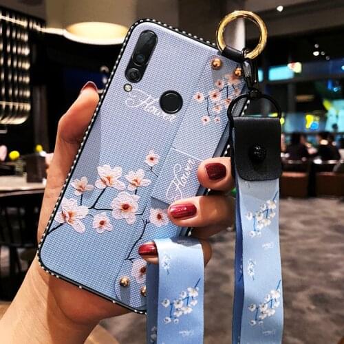Case For Huawei Y9Prime2019 Y9S Y5 Y9 2019 Mate 10 20 30 P20 P30 P40 Honor 9 10 20 Lite 8X 9X 30i With Lanyard Wrist Strap Cover