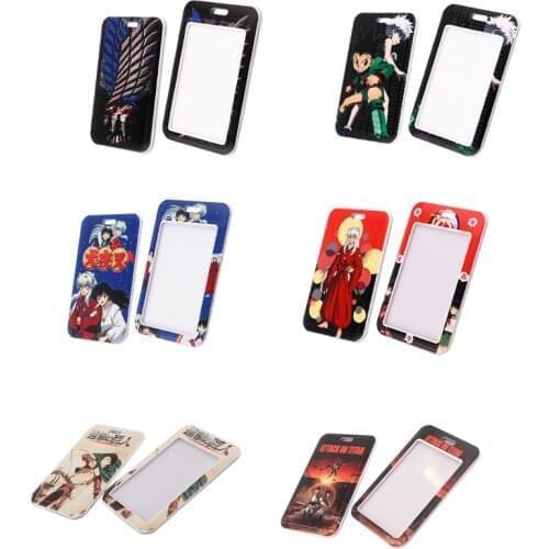 20pcs/lot BH1402 Blinghero Anime ID Card Holder Name Horror Clown Credit Card Holder Neck Strap Card ID Holders Identity Badge