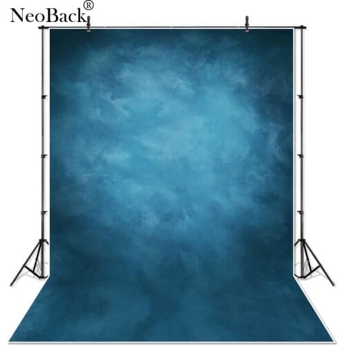 NeoBack Blue Tone Old Master Professional Portrait Photography Background Misty Texture Wall Studio Photo Backdrops Banner