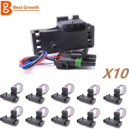 HOT SALE 5 BAR MAP SENSOR FOR GM ACCEL DFI CHROME MSD TURBO BOOST AIR 12223861 16040749 23528418 650652 AS210 BG001Y132