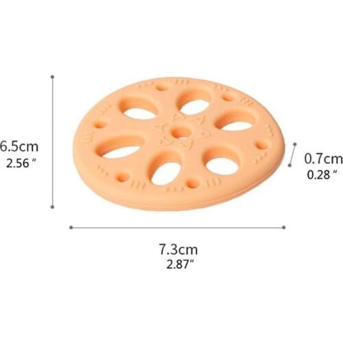 BPA Free Silicone Baby Teether Rodent Baby Teething Toys Chewable Nursing Gift 63HE