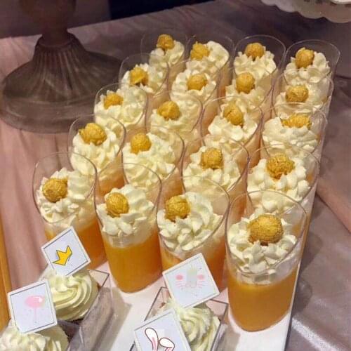 Cold-resistant 10Pcs Durable Dessert Shop Disposable Mousse Cup Special Cup Disposable Baking Assistant