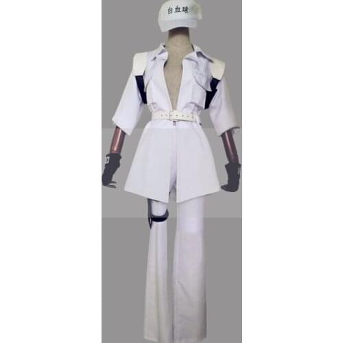 Customize Cells at Work BLACK White Blood Cell Genderbend Cosplay Costume Outfit