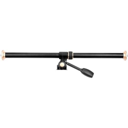 61cm/24Inch Tripod Boom Cross Extension Arm Horizontal Rod Camera Mount Rotatable Center Column Photography Accessory