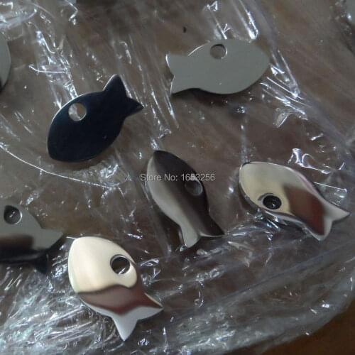 Lot 100ps Wholesale Nice Style Both High Polished 12*20mm Cute Fish Charms pendant stainless steel DIY Jewelry