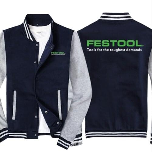 2021 NEW Baseball Jacket Spring Autumn Fleece Cotton Slim Fit Jacket Ford FESTOOL Car Logo Sweatshirt Fashion Hip Hop