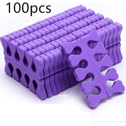 Wholesale 100/200/500pcs Soft Foam Pedicure Toe Separators Nail Art Finger Separators Toe Stretcher For Toe & Finger 20