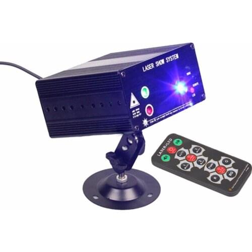 New remote control red green blue 3 color 48 picture laser light 12V strobe laser light KTV disco DJ stage light