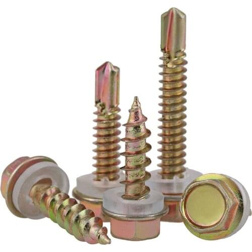 M5.2*19/25/32-125 Drilling Hexagonal Self Drilling Screws, Dovetail Screws, Padded Blacksmith Screw
