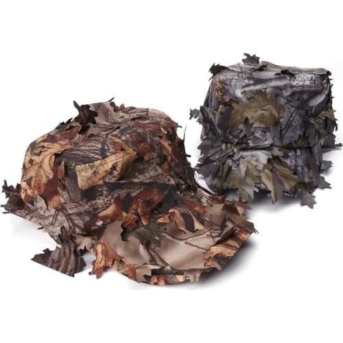 Tactical 3D Leaf Camouflage Cap Military Paintball Fishing Cap Breathable Maple Leaf Visor Tongue Cap Hunting Accessories
