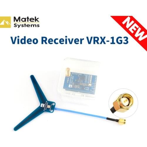 MATEKSYS Video Receiver 1.2 1.3GHZ VRX-1G3 9CH FPV Video Receiver for RC Drone Goggles Monitor