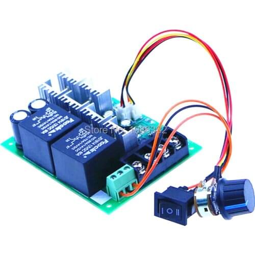 WS16 10-50V 2000W 40A DC Motor Speed Controller Brush Motor PWM Forward Reversing Control Regulator Switch 10V 12V 24V 36V 48V
