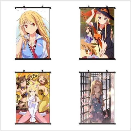 Japanese Anime sakura sou no pet na kanojo wall scroll poster 40x60cm cuadros decoracion salon Scroll Painting canvas painting