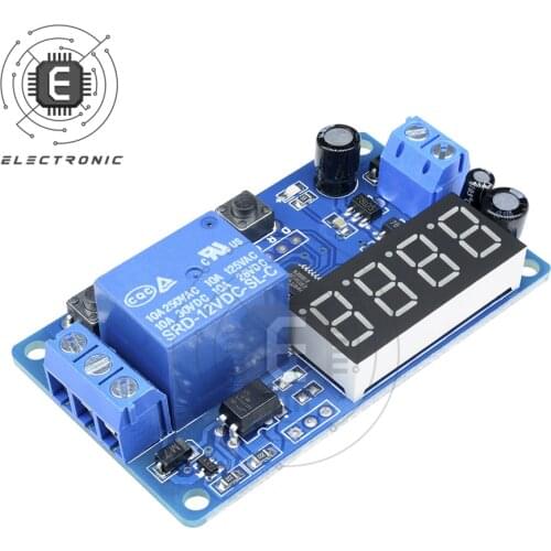 YYA-1 DC 12V LED Digital Display Automatic Delay Timer Control Switch Relay Module Output Optocoupler Isolation