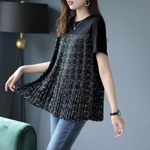 Fashion Chiffon Women Shirt Elegant Temperament Short Sleeve O-Neck Loose Blouses Print korean Style Ladies Tops Blusas MM0918