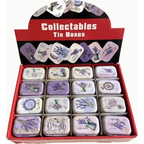 32 Piece/lot Vintage Cartoon Tin Box 5.5*4*2.5cm Candy Pill Chutty Mini Storage House Decoration Collectables Display NL1961