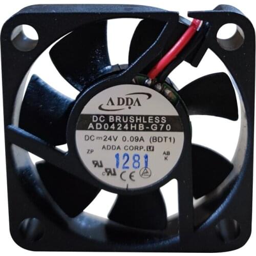 ADDA AD0424HB-G70 40*40*10mm 24V 0.04A 600RPM 4.700CFM DC Axial Cooling Fan
