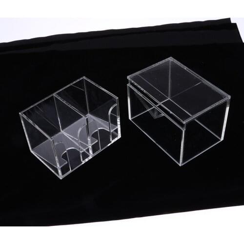 Acrylic Poker Cards Holder For Texas Poker/Blackjack Discard Box