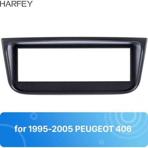 Harfey 1Din Car Radio Fascia For 1995 1996-2005 PEUGEOT 406 Car Styling Stereo Dash CD Audio Frame Fitting Adaptor Fascia Panel