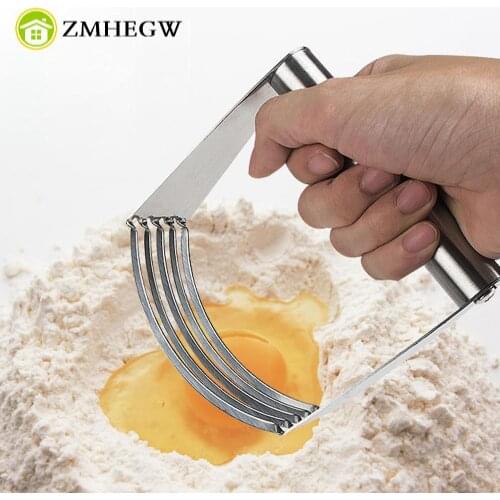 Dough Blender Top Professional Pastry Cutter Heavy Duty Stainless Steel Tool Flour mixer Dough Cookie Press Bread Cake Biscuit