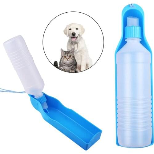Legendog 2PCS 300ML+500ML Outdoor Portable Pet Dog Water Bottles Foldable Tank Drinking Design Travelling Bowl Feeding Dispenser