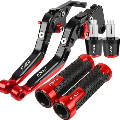 For APRILIA FALCO 2000-2004 Motorcycle Adjustable CNC Aluminum Brake Clutch Levers Handlebar Handle Grips Ends 2003 2002 2001 00
