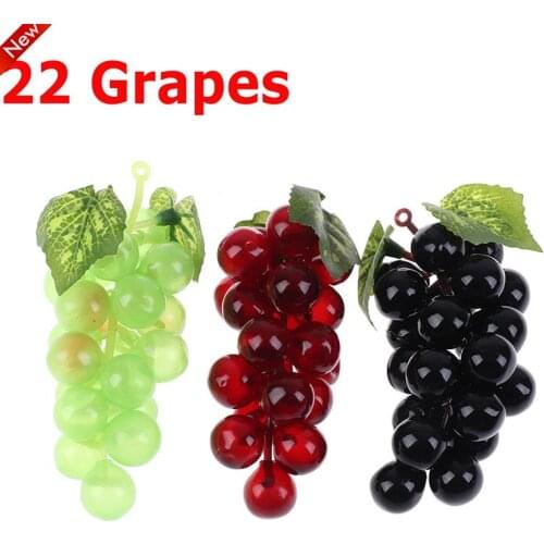 1pc Real Touch Artificial Fruit Grapes Plastic Home Garden Wedding Party Decoration
