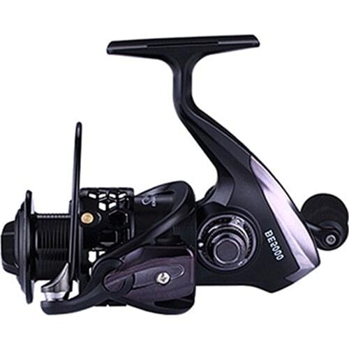 KKWEZVA Mela Black Cutout Waterproof 12+1BB 2000-4000 Drag Spinning Reel with Extra Spool Freshwater Fishing Reel Free Shipping