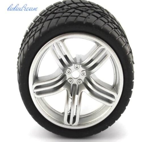 26*65mm aluminum alloy wheel metal tires for diy remote-control car parts