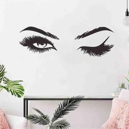 Creative Pretty Eyelashes Wall Sticker Girl Room Living Room Decorations For Home Wallpaper Mural Art Decals Sexy Stickers