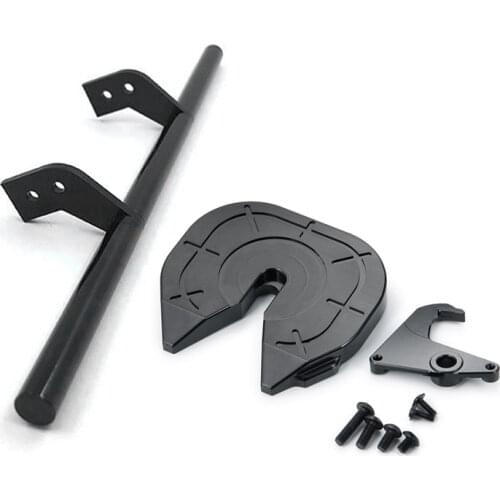 Metal Rear Bumper for 1/14 Tamiya RC Truck Benz Man Scania & Metal Coupler Grinding Discs for 1/14 Tamiya Tow Drag