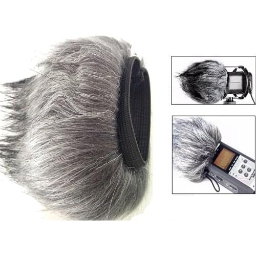 Microphone Windshield Furry Universal Outdoor Furry Wind Cover Muff For TASCAM DR-44WL Video voice Recording Pen New Style HN-11