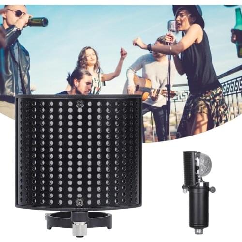 Mic Filter Screen Protective Recording Microphone Pop Filter Shield Protective Cover Case Portable Audio Player Accessories