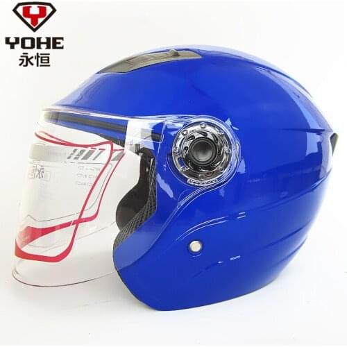 2019 Fashion Summer unisex YOHE Half face motorcycle helmet YH-837 half cover motorbike helmets made of ABS / PC size M L XL XXL