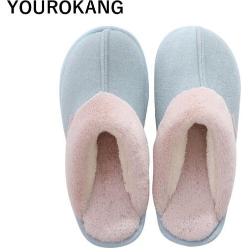 Winter Men Home Warm Plush Male Shoes Indoor Soft Cotton Floor Bedroom Flip Flops New Arrival Couple Shoes Non-slip Hot Sale