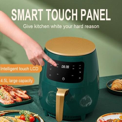The New Touch Control Automatic 4.5L Large Capacity Oil-free Household Electric Air Fryer【220v